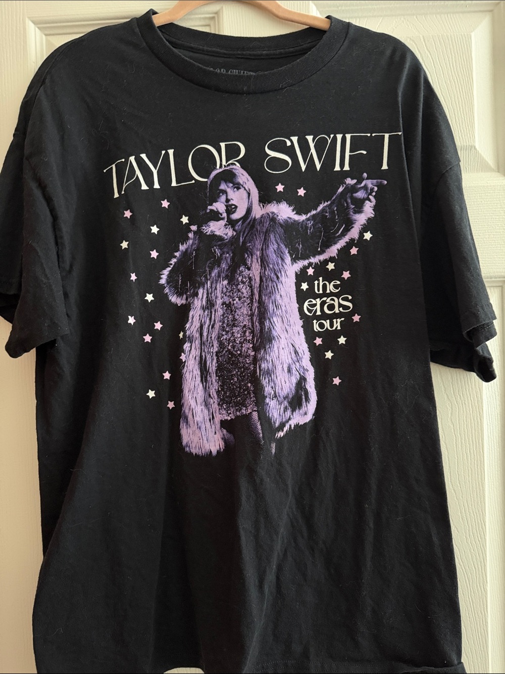 Taylor Swift Black & Lavender Kids The Eras Tour Graphic Tee